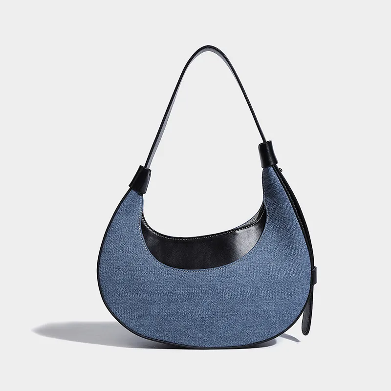 Underarm Bag Special-interest Design Fashion Commuter Saddle Bag - Black