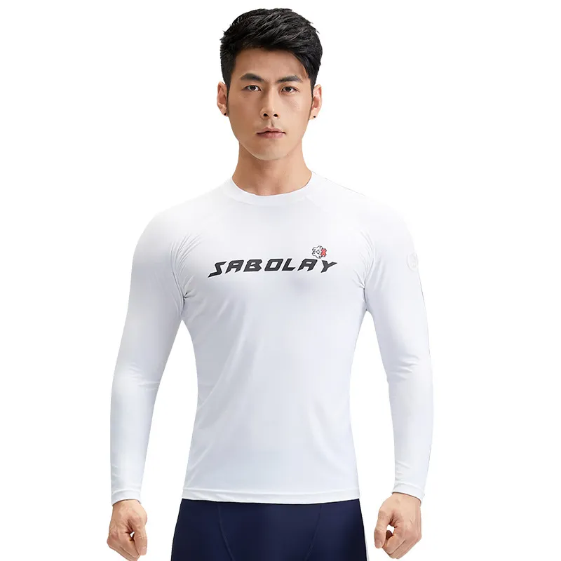 Men's Swimsuit Split Sun-proof And Breathable - White