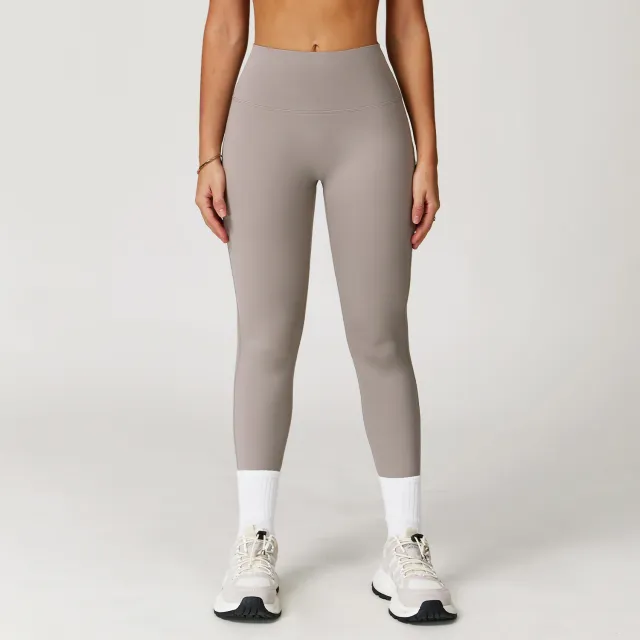 Nude Feel Yoga Trousers High Waist Hip Lift Slim Skinny Pants Women Nude - Shop at LoveMi