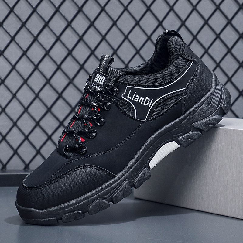 Mens Thick-Soled Outdoor Hiking Shoes - Image 1