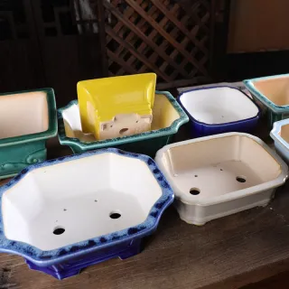 Ceramic Countertop Glazed Basin Flower Pot
