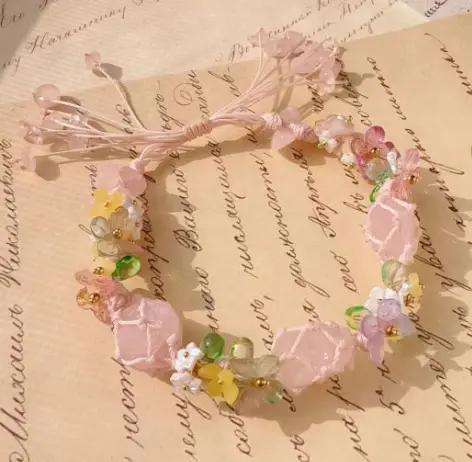 Crystal Early Spring Garland Bracelet Fashion Handmade