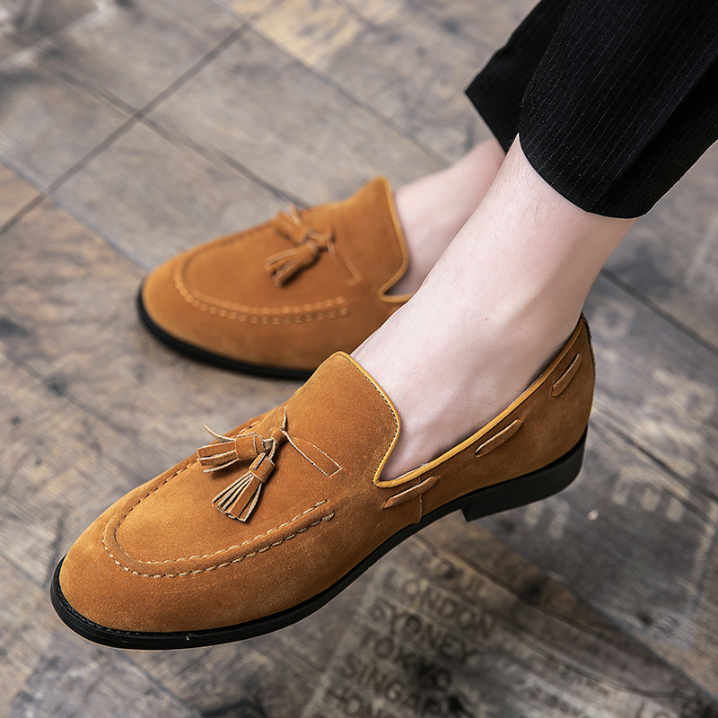 Matte-finish Hairstylist Casual Shoes, British-style Nightclub All-match
