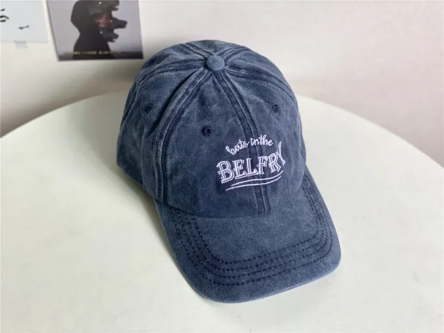 Washed Old Soft Top Baseball Hat Navy Blue - Shop at LoveMi