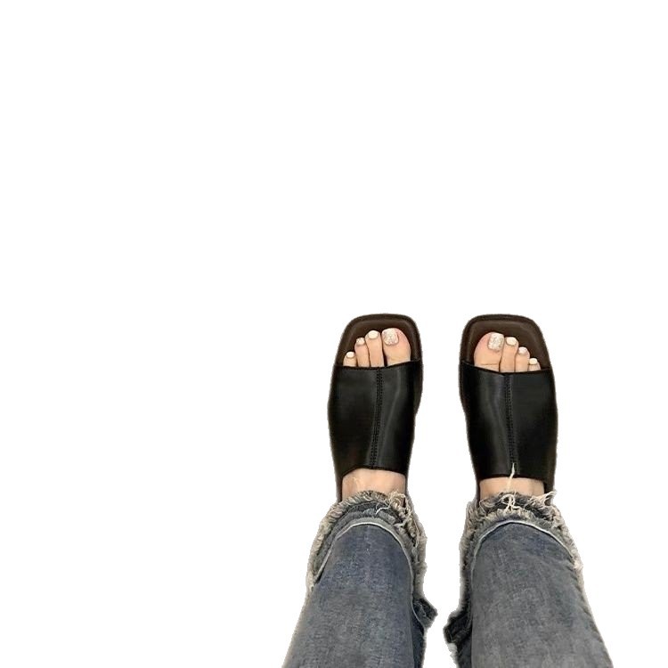 PU Buckle Flats