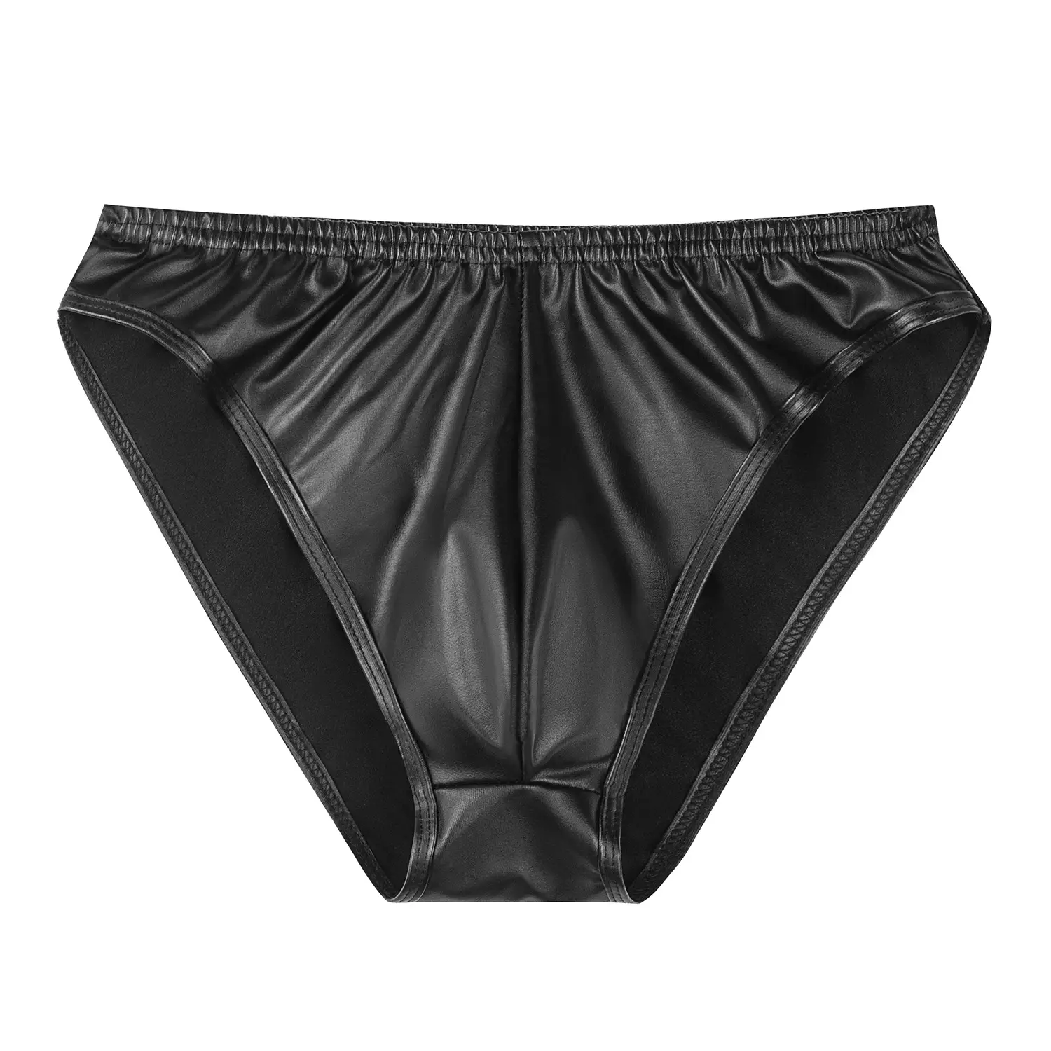 Men's Close-fitting Soft Leather Shorts