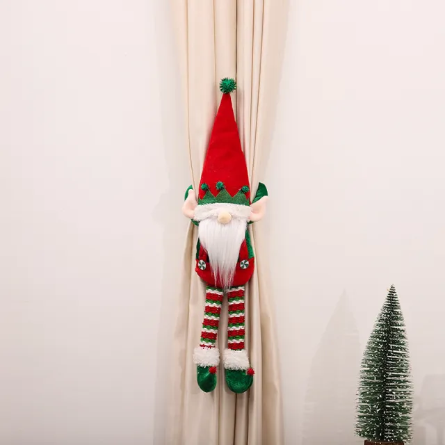 Christmas Elf Couple Curtain Hugging Doll J Jy26 Red Hat Elf - Shop at LoveMi