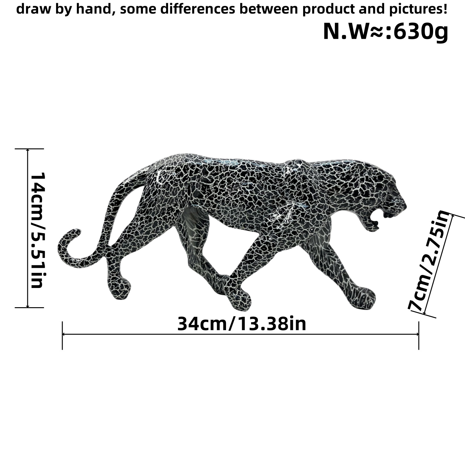 Resin Leopard Figurine, picture 6 of 8