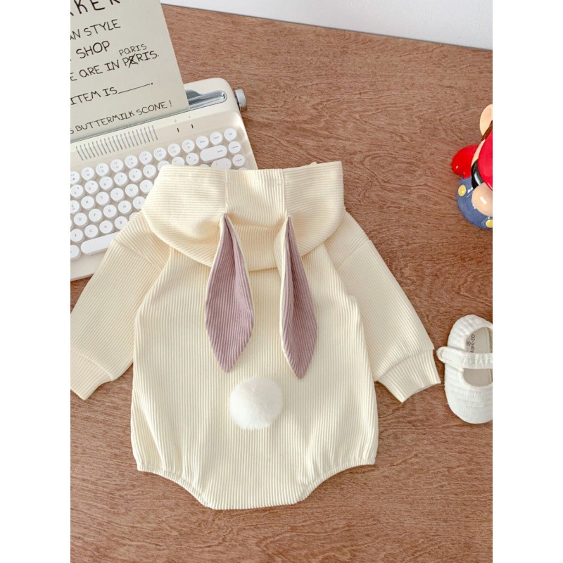 Cute Crawling Suit Butt Wrap Clothes Long-sleeved Jumpsuit