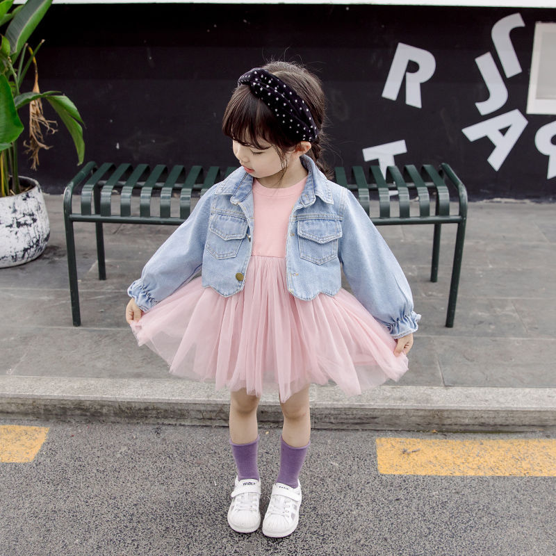 Dress Denim Coat Pink