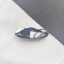 Silver Black Spring Clip