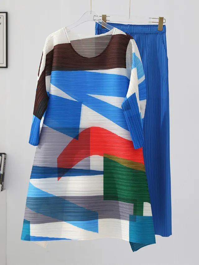 Autumn And Winter Women Fashion Two piece Suit Blue - Shop at LoveMi