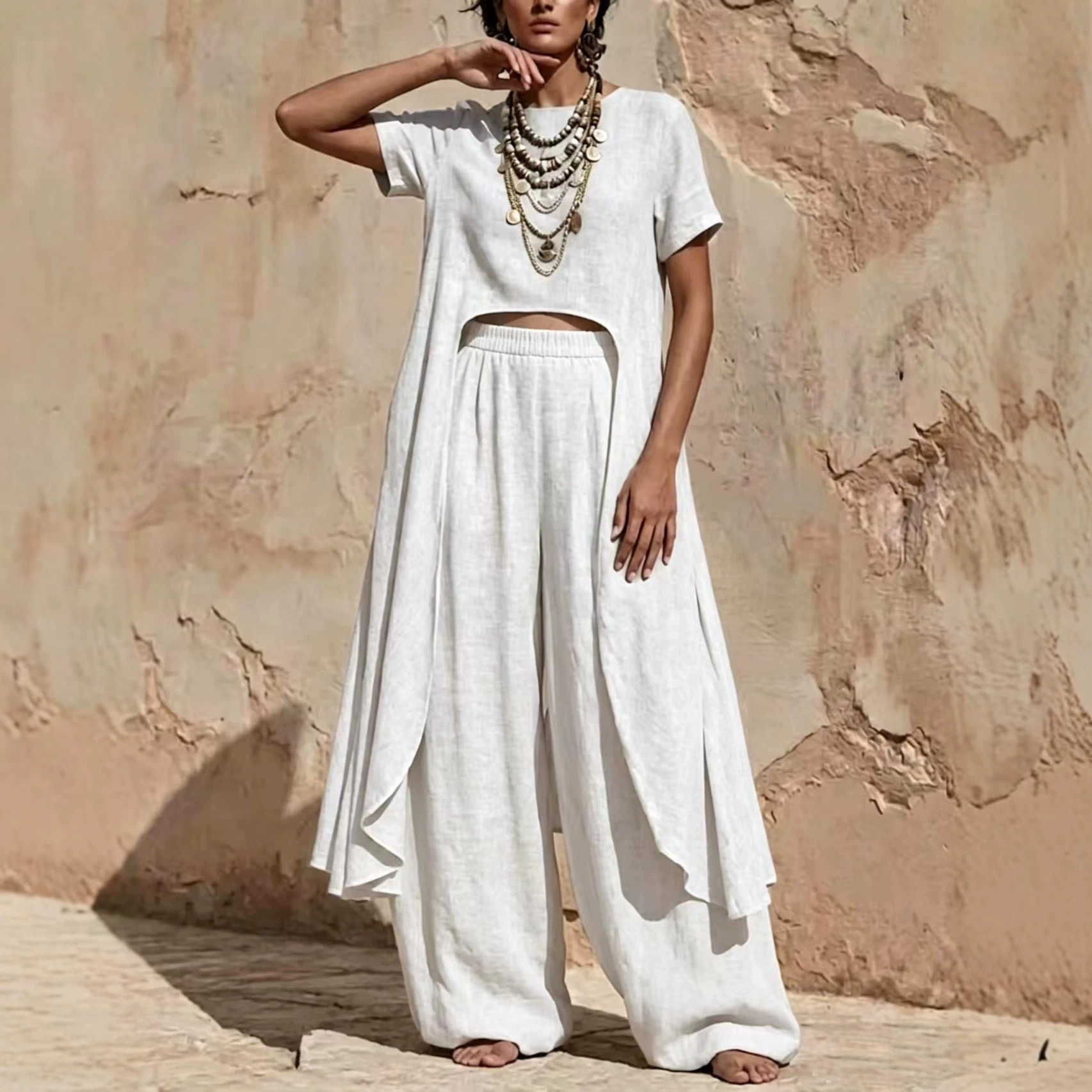 Womens Irregular Casual Set