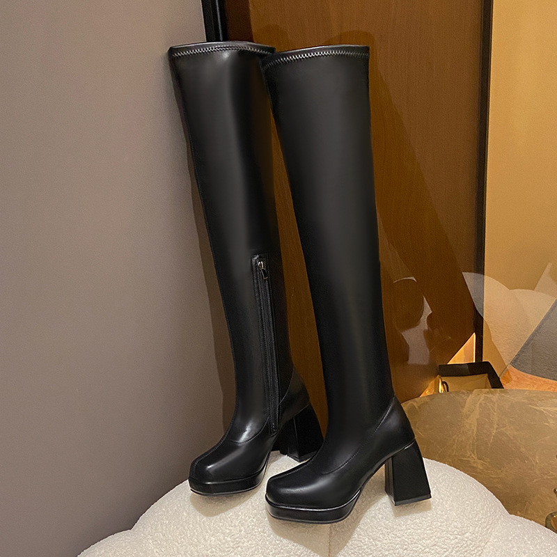 Over-the-Knee Platform Boots, picture 3 of 6