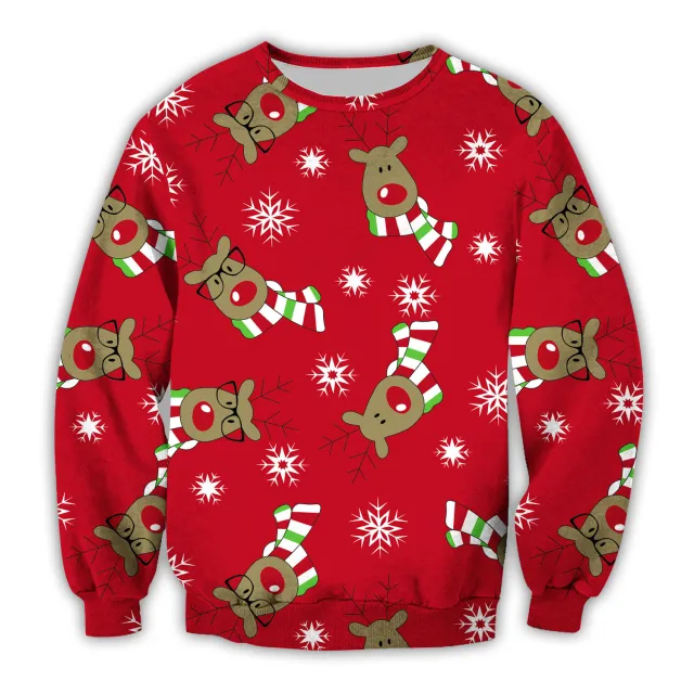 3D Digital Printing Christmas Hoodie Yq0329 S - Shop at LoveMi