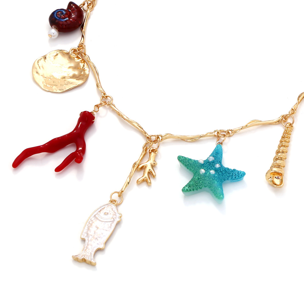 Personality Vacation Style Marine Animal Pendant Necklace