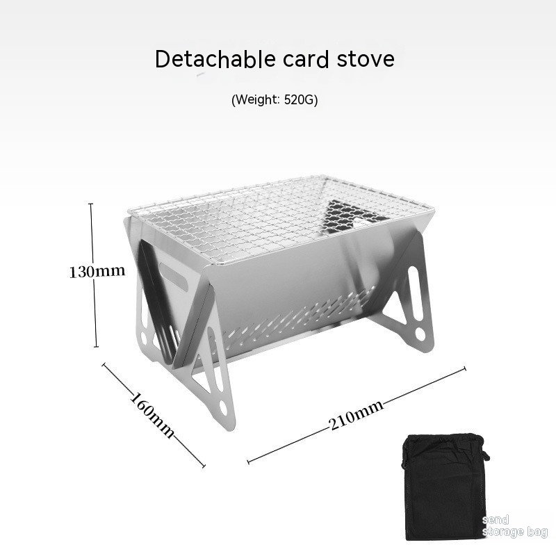 Outdoor Folding Stainless Steel Burning Oven - Image 3