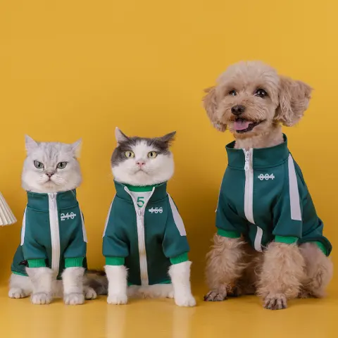 456 Digital Pet Clothes Cat Dog Coat Teddy Small