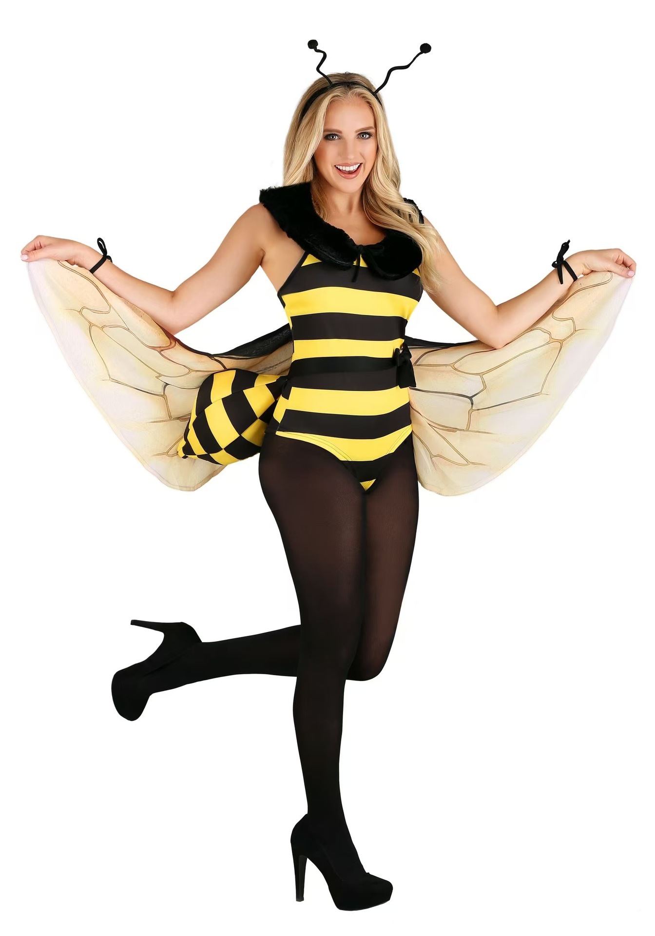 Women's Halloween Party Suit Bee Wings Costume Adult Honey Suit Xl - Shop at LoveMi