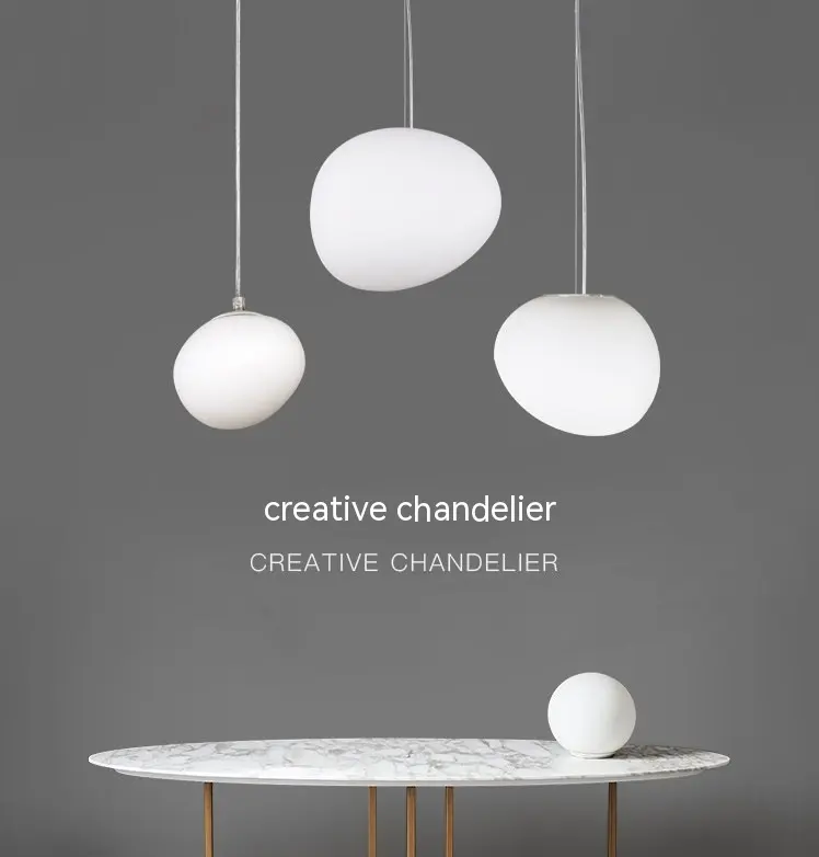 Nordic Designer Living Room Personalized Glass Chandelier