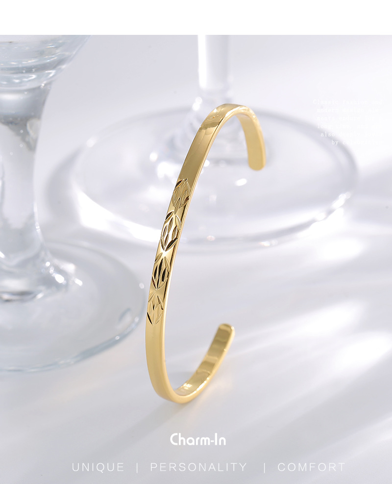 Carven Design Pattern Bracelet Simple Personalized All-match Cold Style