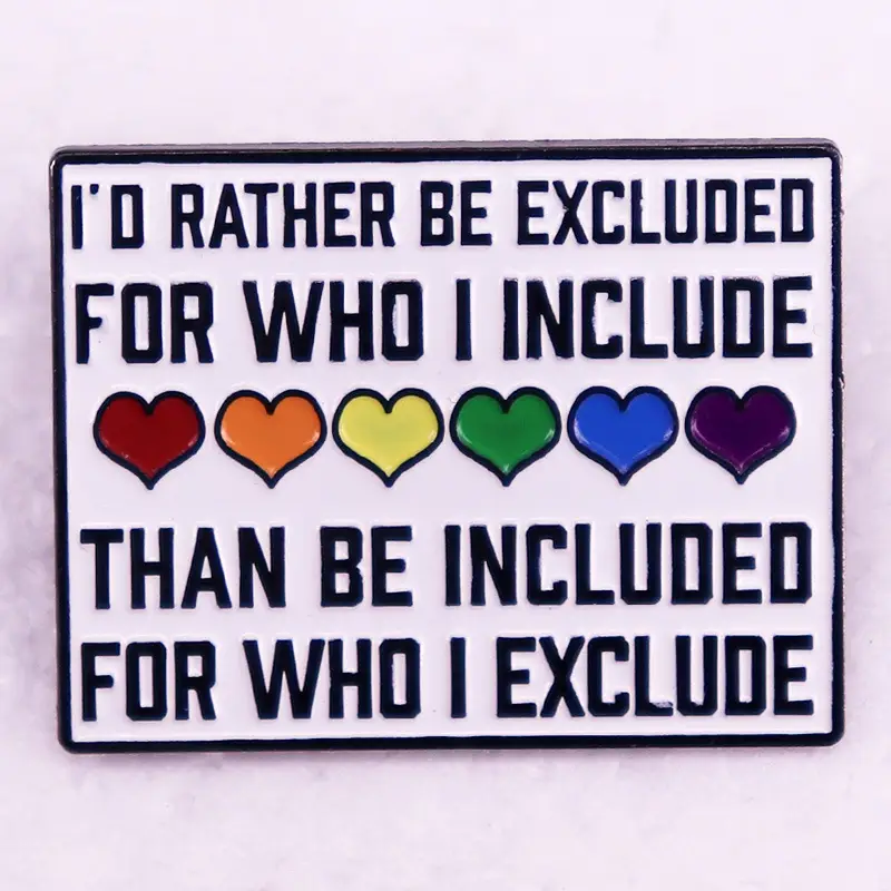 Colored Loving Heart Brooch Badge