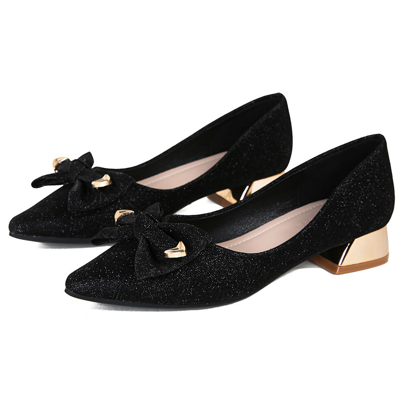 Pointed-Toe Chunky Heel Pumps, picture 4 of 4