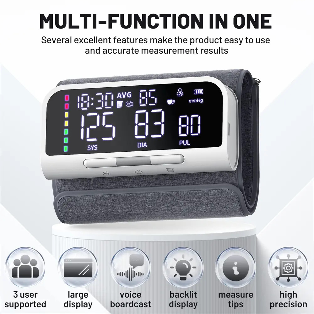 ARM Electronic Automatic Intelligent Blood Pressure Meter - Image 1