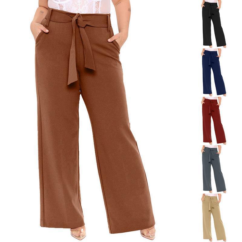 New Womens Independent-site Solid-color Shopee Casual Pants