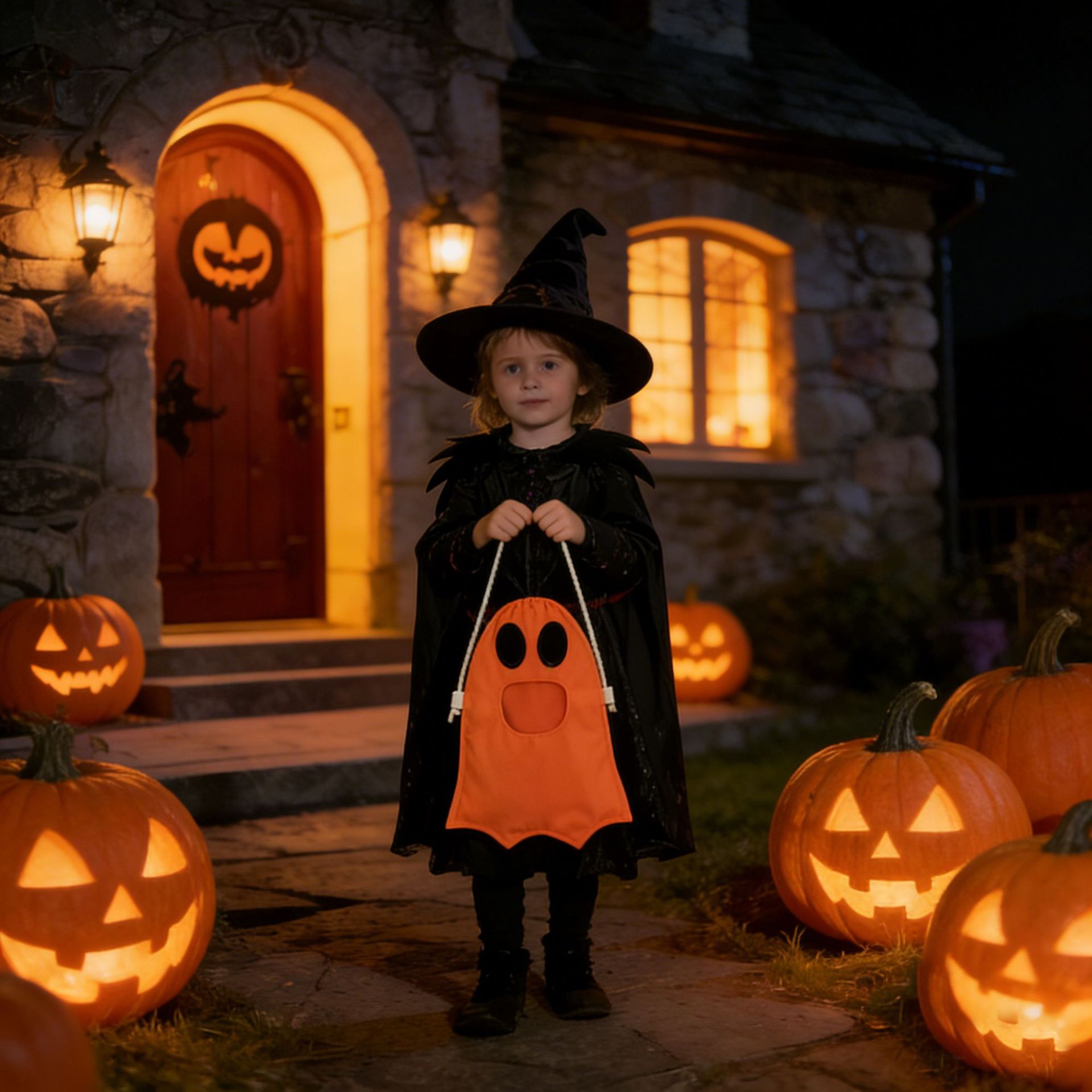 Portable Ghost Candy Bag | Halloween Gift Treat Bags