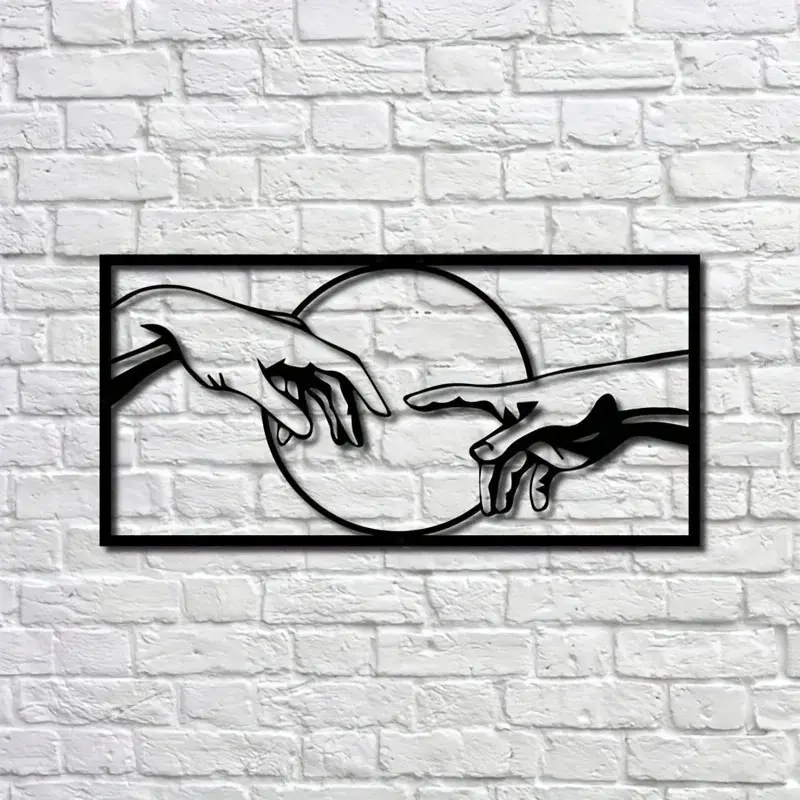 Modern Black Metal Wall Art