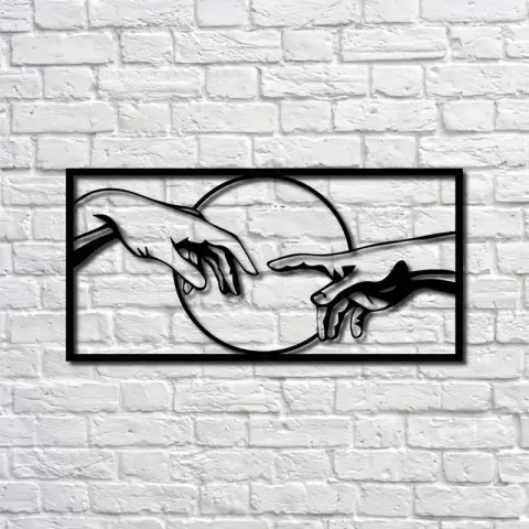 Modern Black Metal Wall Art