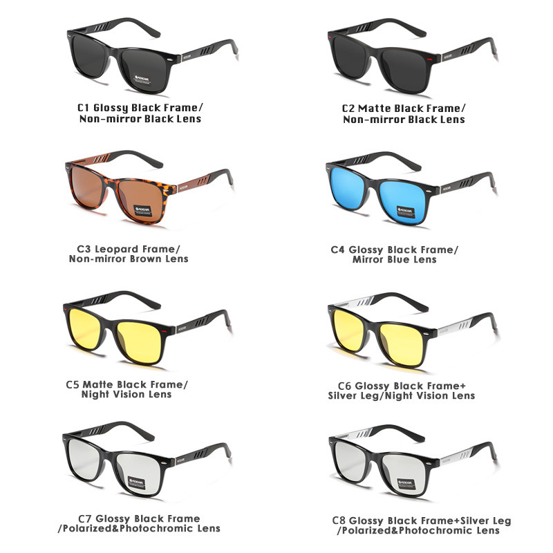 Polarized Metal Beach Vacation Glasses Color-changing Night Vision - Image 2