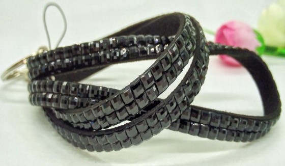 Badge Card Clamp Rhinestone Diamond Band Key Chain Diamond Lanyard