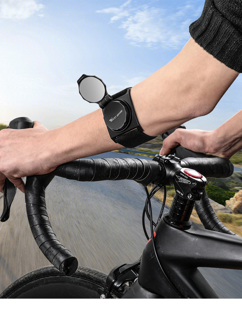 Title 1, Bicycle Wrist Rear-view Mirror Arm Rotating Ref...