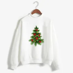 Christmas Printing Turtleneck Sweater Women - 609Style-Xl - View 1