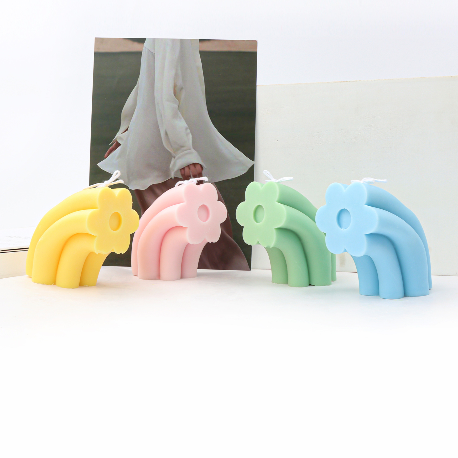 Arch bridge flower candle mould (arch bridge flower candle