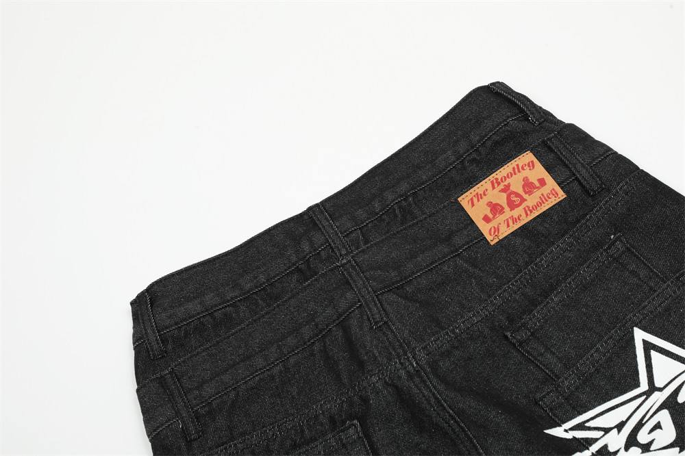 Men's Letter XINGX Printing Straight-leg Trousers