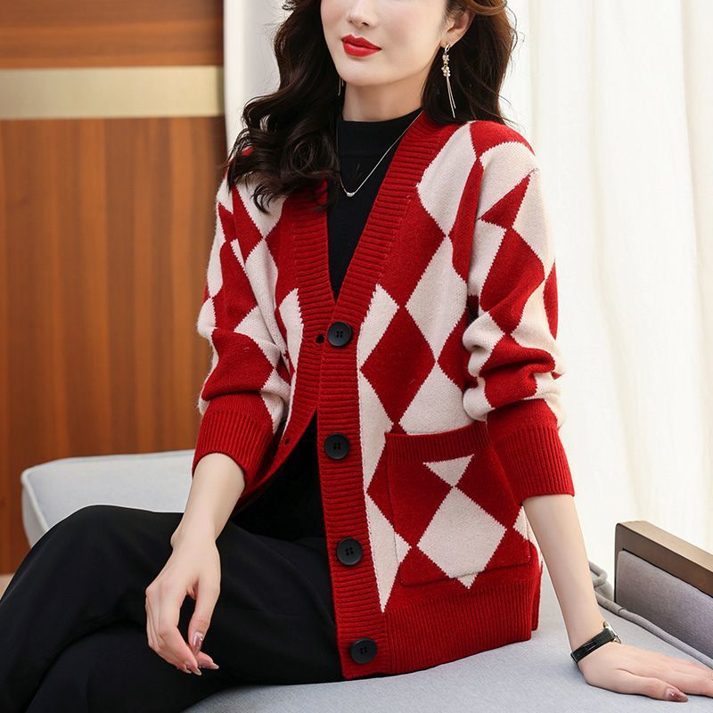 Western Style Small Shirt Slimming Youthful-looking Top Sweater Coat - Image 5