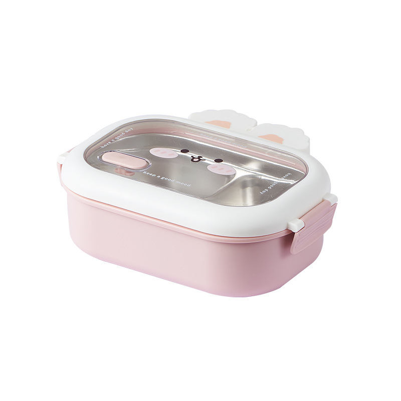 Pink Rabbit Lunch Box