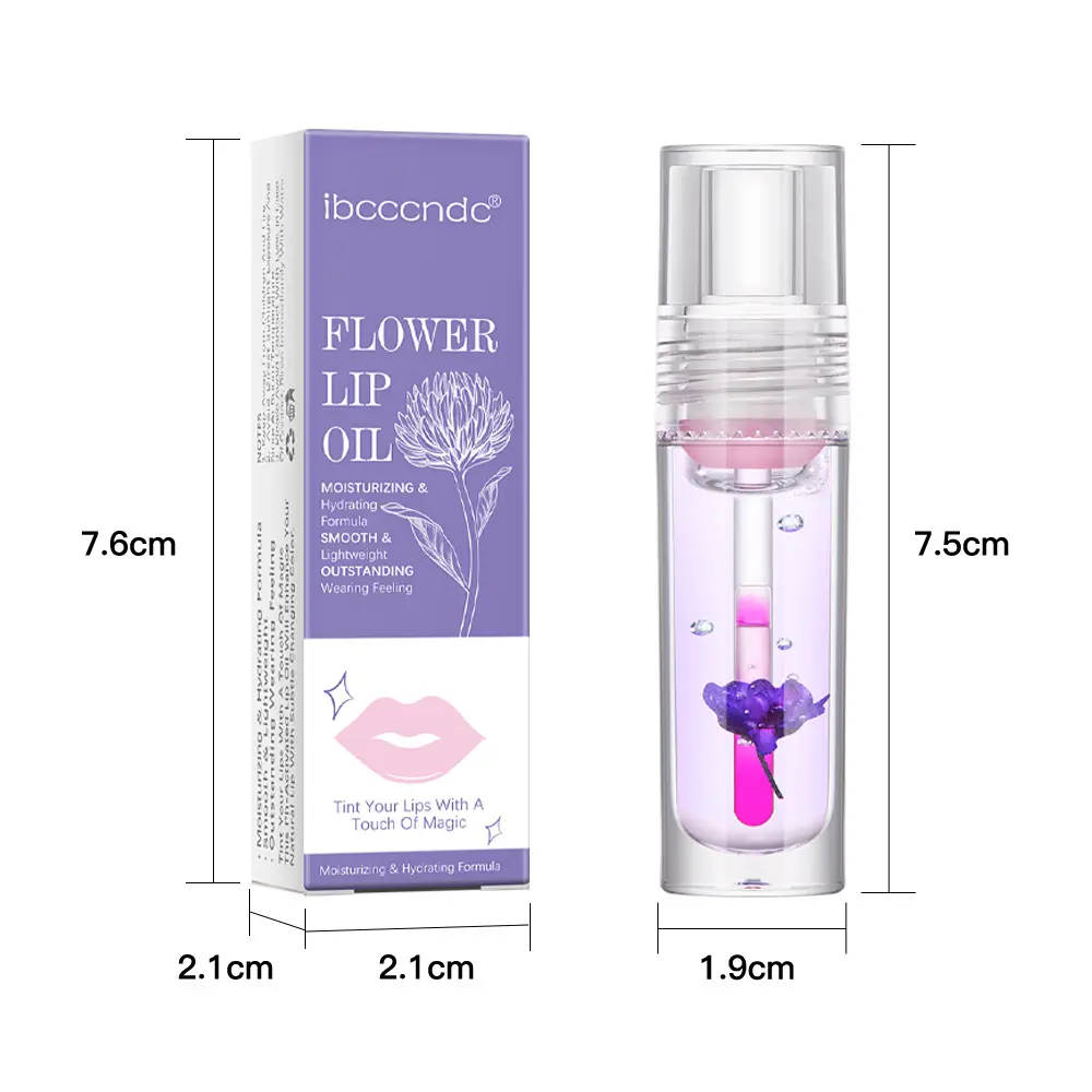 Flower Color Changing Lip Oil Moisturizing Jelly