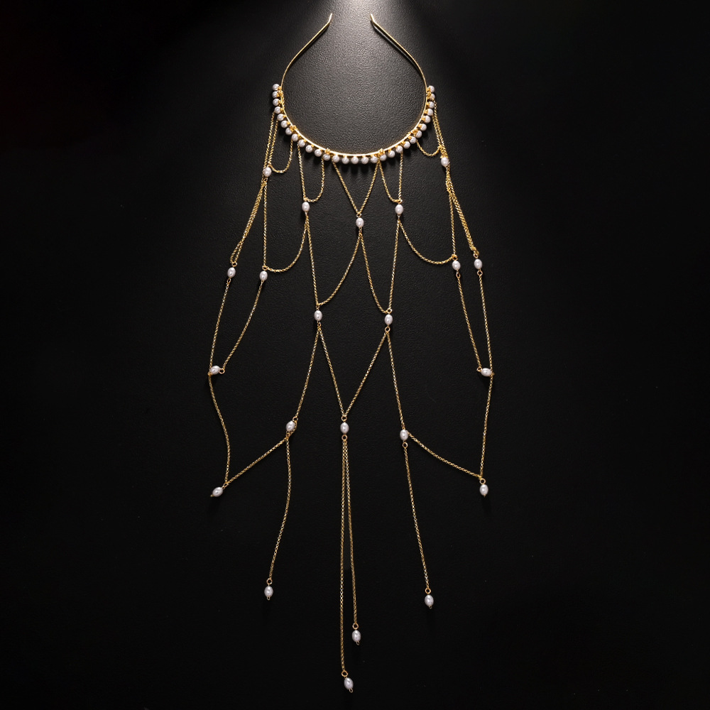 Mesh Tassel Temperamental Hair Chain For Women