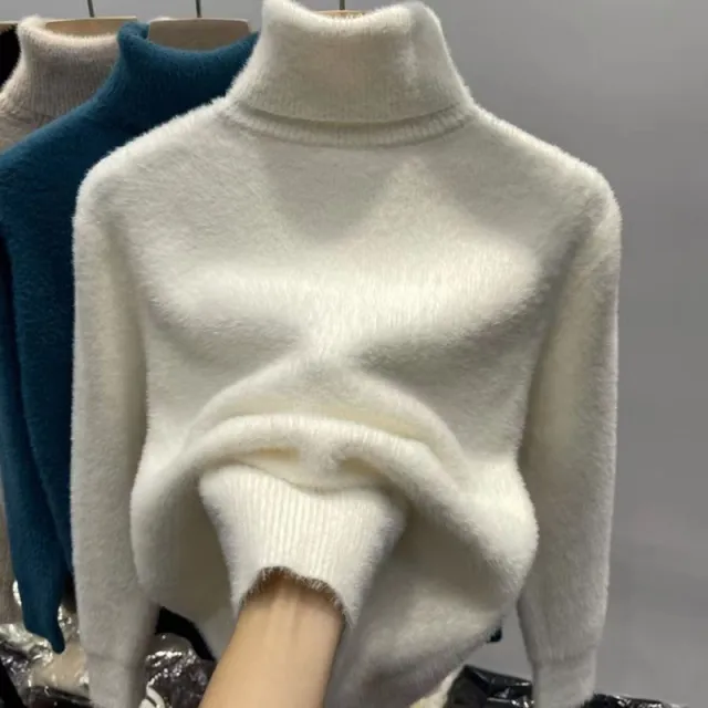 Inner Thickened Fleece lined Top Sweater White - Shop at LoveMi