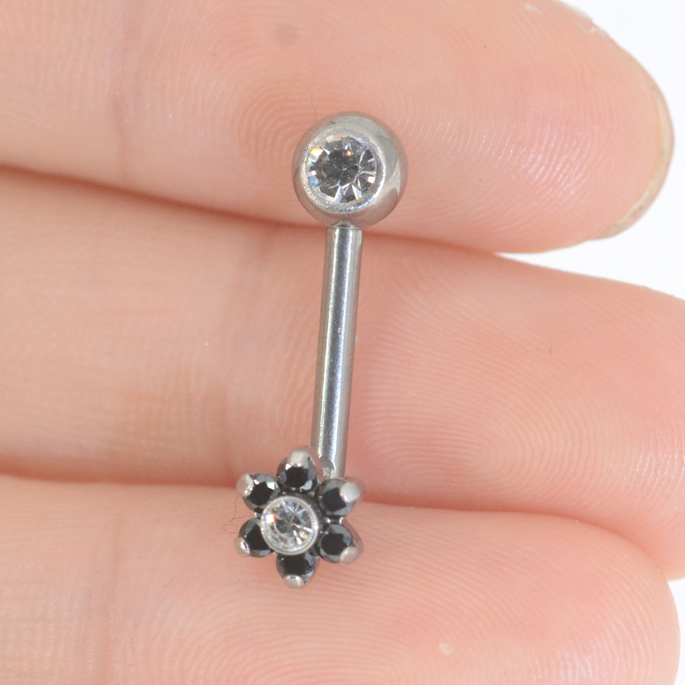 Black Flower 1.6x11x5mm