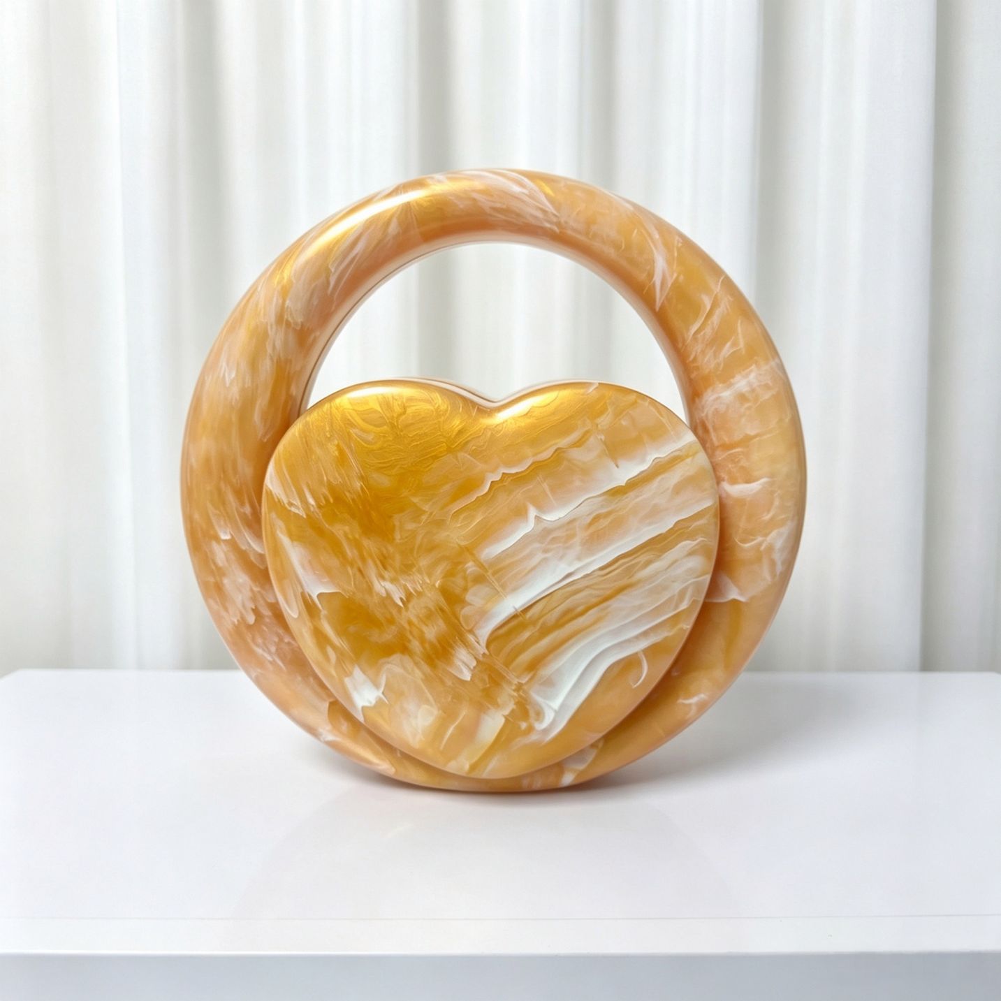 Cœur Marbré Marbled Heart Evening Clutch 3