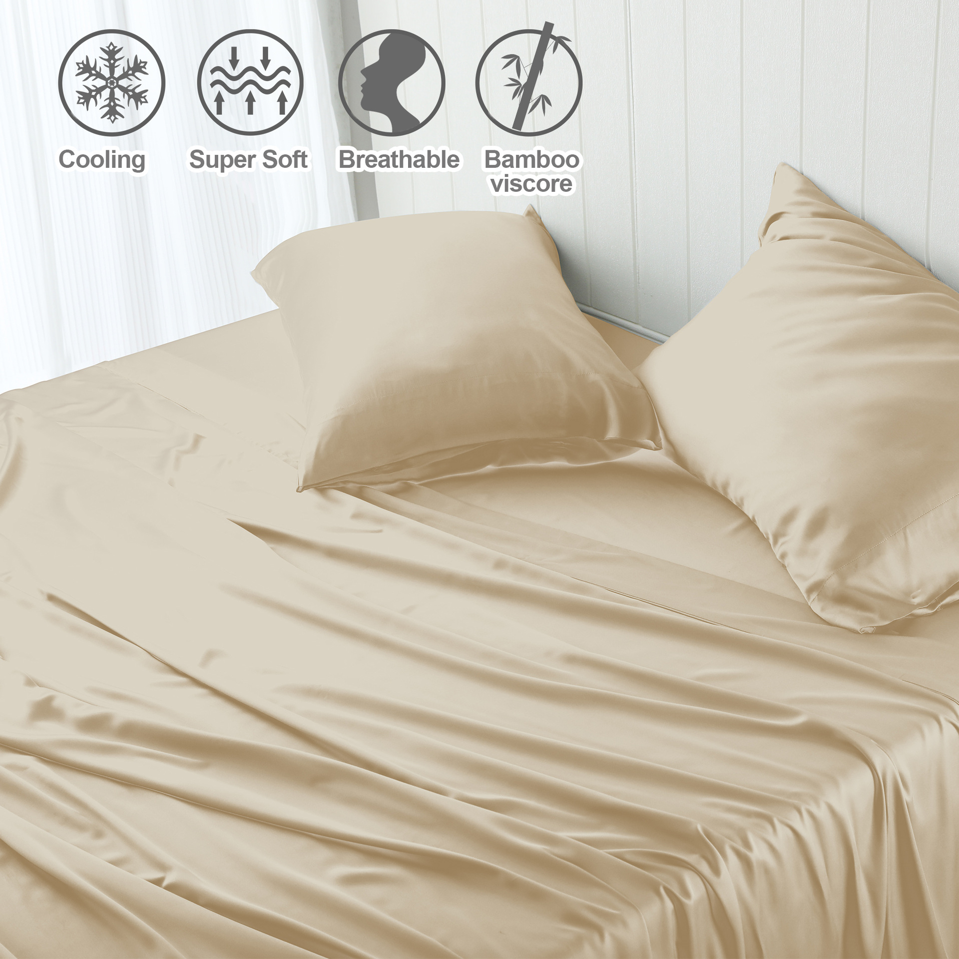 Household Summer Bamboo Fiber Bed Sheets