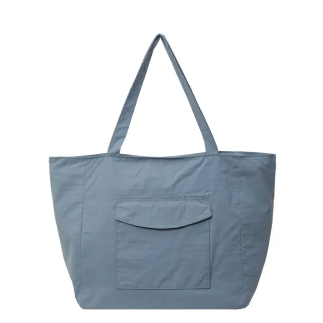 Large Capacity Artistic One shoulder Canvas Bag Blue - Shop at LoveMi