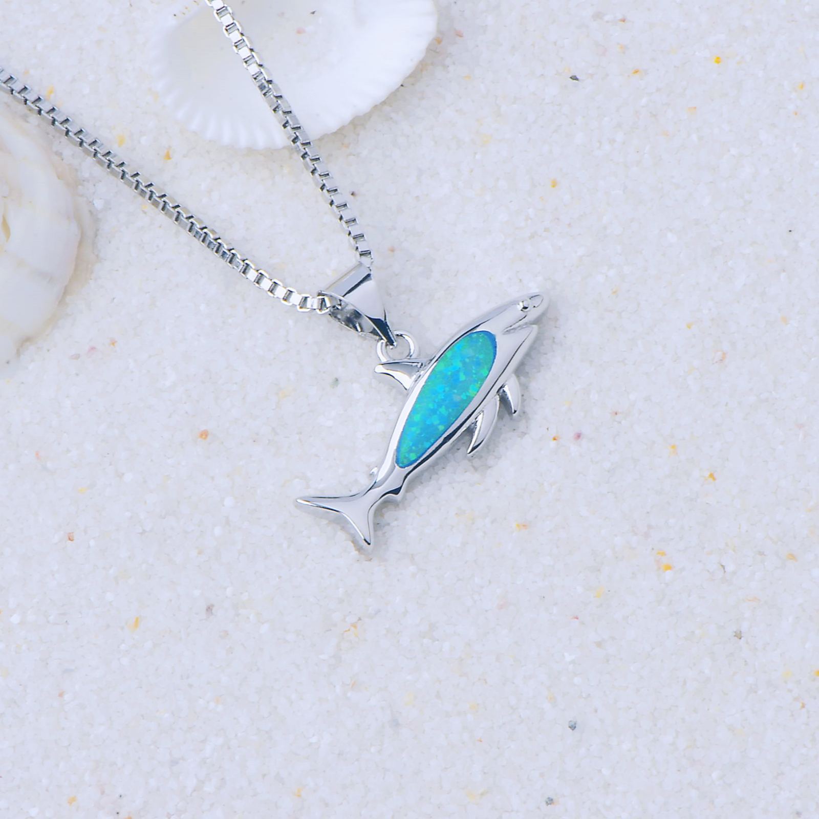 Shark Pendant Necklace, picture 4 of 4