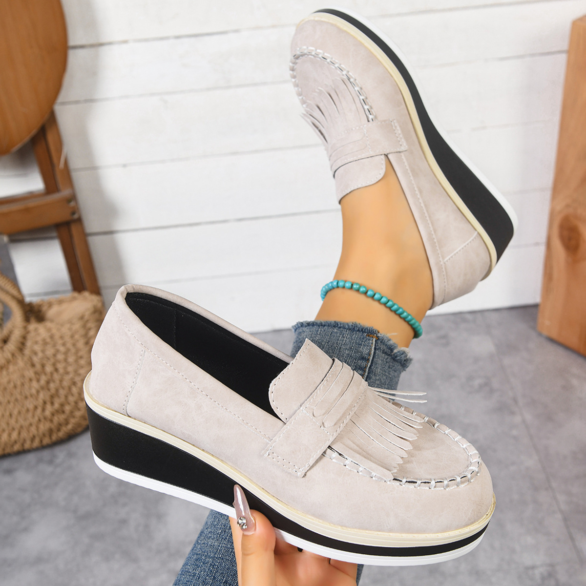 Wedge Heel Loafers, picture 3 of 4