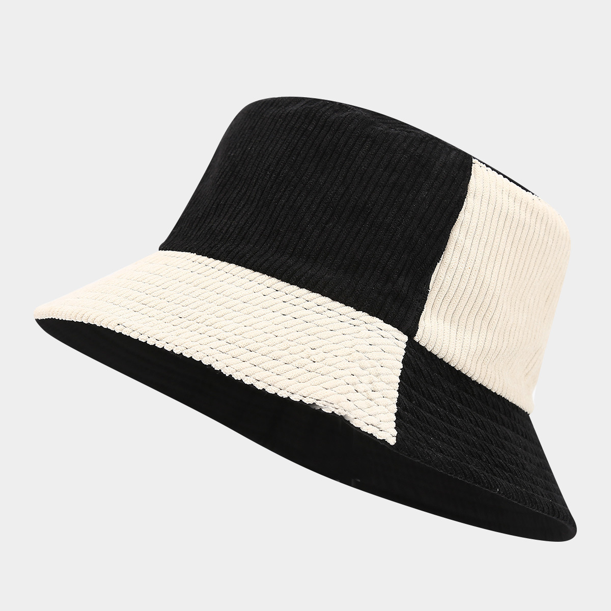 New American-style Retro Corduroy Two-tone Hat
